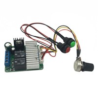 DC7-25V 5A PWM Motor Speed Control Reversible No-lock button Switch Controller