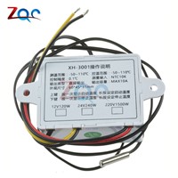 XH-W3001 W3001 Temperature Controller Digital LED Temperature Controller Thermometer Thermo Controller Switch Probe DC 12V