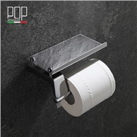 POP brand Gold Toilet Paper Holder with diamond,Roll Holder,Tissue Holder, Solid Brass -Bathroom Accessories Products