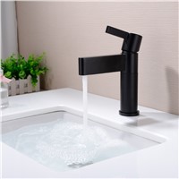 High Quality Bathroom Matte black Brass Basin Mixer Tap Hot and Cold Mixing Faucet