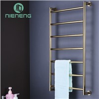 Nieneng Golden Electric Towel Rail Heating Gold Towel Racks 304 Stainless Steel Drying Holder Bathroom Accessories ICD60599