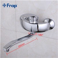 Frap new Solid Brass Basin Faucet Hot Cold Water Tap Single Handle Wash Chrome Bathroom Kitchen Sink Mixer Wall Mounted f4621