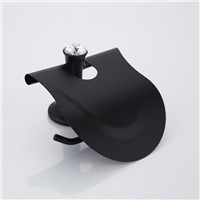 Stainless Steel Black Toilet Paper Holder Bathroom Toilet Roll Holder For Roll Paper Towel Square Bathroom Accessories