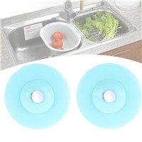 water plug Circle Drain Cover Plug Kitchen Laundry Water Stopper Sink Drainer Strainer Bathtub Leakage-proof Stopper