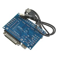 1pc 5 axis CNC Breakout Board with USB Cable for Stepper Motor Driver Controller MACH3 Computer Software