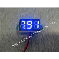 Blue 0.36 Inch 2.5V-30V Mini Digital Voltmeter Voltage Tester Meter LED Screen Electronic Parts Accessories Digital Voltmeter