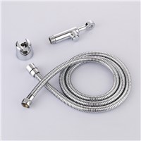 Toilet Hand Held Bidet Spray Diaper Shower Sprayer Set Brass Portable Shattaf Jet Douche kit &amp;amp;amp;Angle Vlave &amp;amp;amp; Hose &amp;amp;amp; Holder-3325