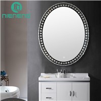 Nieneng LED Bathroom Oval Mirror 30 Inch Demist Lighted Vanity Make up Heated Mirror Dimmer &amp; Defogger Silver Backed ICD90109BWZ