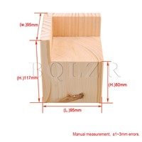 8x8CM Slot L-shaped Wood Furniture Lifter Bed Sofa Table Risers Add 8cm BQLZR