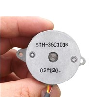 Aiyima Stepper Motor 2-Phase 4-Wire Miniature Stepper Motor / 0.5A / Step Angle 0.9 Degrees