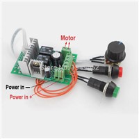 PWM dc motor controller forward and backward linear actuator governor speed control self-reset 6V/12V/24V 10A