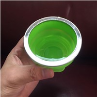 Newest COLLAPSIBLE TRAVEL CUP - Foldable Drinking Mug with Lid - Food-Grade Silicone - Water Cups for Hiking, Camping, Travel