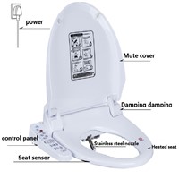 Smart Heated Toilet Seat Bidet Toilet Seat Hinge WC Sitz Intelligent House Water Closet Automatic Toilet Lid Cover AC110V 220V