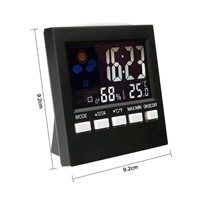 Digital LCD Alarm Clock Electronic Temperature Humidity Meter Digital Indoor /Outdoor Thermometer Hygrometer Weather Station