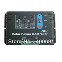 20A 48V PWM Solar Charge Controller with Metal Shell,LED Digital Display,Temperature Compensate,Workable for Home System &amp;amp;amp;Light