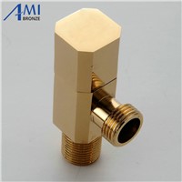 Bathroom hardware filling valve accessories square valve triangle valve  angle valve chrome polished Brass G1/2&amp;amp;quot;