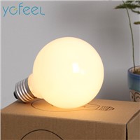 [YGFEEL] Incandescent Bulbs G125 G95 G80 220V/110V E27 Base Milk White Dragon Ball Bulb Light Bulbs Indoor Lighting