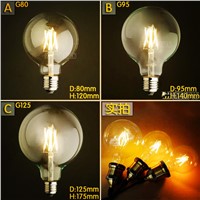 G80 G95 G125 4W LED Bombilla Edison Bulb Light Bombillas Vintage Bulb Light Lampada Edison Lamp Retro Ampoules Decoratives