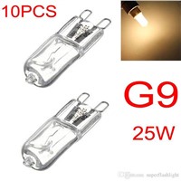 10PCS G9 25W Warm White Halogen Bulb Light Lamp 3000-3500K Globe 230V Capsule Clear Bulbs LED_606