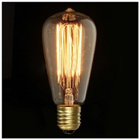BIFI-E27 40W Edison Vintage Retro Light Bulb Carbon Fiber Light Bulb Nostalgia Antique Decoration