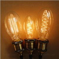 LightInBox Incandescant Bulb For Living Room Bedroom Party Christmas High-end Decorative Lighting E27 40W AC 220V C75 Edison Bul