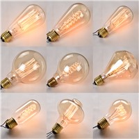 E27 Edison Light Bulb ST64 A19 G125 40W 220V Incandescent Bulbs Retro Vintage Filament Bulb Antique Edison Bulbs Tungsten Lamp