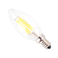 E14 C35 4W LED Retro Bright Filament Glass Light Bulb Adjustable Lamp AC220-240V
