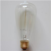 Uncleahtoh ST64 E26 E27 Edison Vintage Lamp Tungsten Filament Lamp