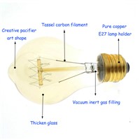 Retro Edison bulbs E27 Incandescent Vintage Bulb 40W 220V A19 Retro Edison Light Bulb led lamps Wholesale Price