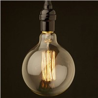 E27 G80/G95/G125 220V Filament Light Bulb 40W/60W Vintage Retro Antique Style Edison Lamp  ALI88