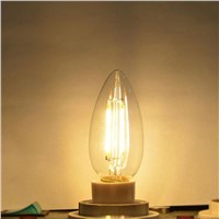 E14 4W LED COB Filament Lights Candle Bulb 400LM 220V Dimmable Bright Warmwhite