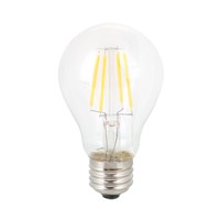 E27 A60 4W LED Retro Bright Powerful Filament Light Bulbs Transparent Glass Lamp