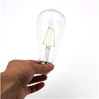 LightInBox E27 Vintage COB LED Filament Energy Saving Lamp 2W 4W 6W 8W 220V ST64 LED Edison Bulb Retro Bombillas