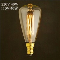 LightInBox E14 Socket Base 110V/220V 40W Vintage Incandescent bulb ST48 Edison Bulb