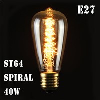 E27 40W 25W 220V Edison Industrial Style Vintage Retro Filament Light Bulb Lamp