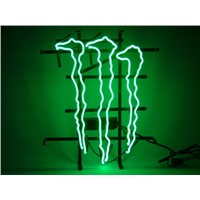 Custom Business NEON SIGN board For MONSTER LOGO  REAL GLASS BEER BAR PUB  store display  Restaurant  Shop Light Signs 17*14&amp;amp;quot;