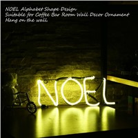 New Arrival Neon Sign Light NOEL Alphabet Shape Design Room Wall Decorations Home Love Ornament Coffee Bar Mural Crafts