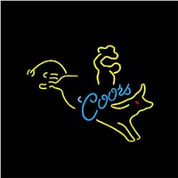 NEON SIGN For COORS Signboard REAL GLASS BEER BAR PUB  display  Restaurant  Shop outdoor Light Signs 17*14&amp;amp;quot;