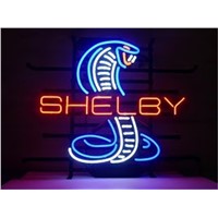 NEON SIGN For Shelby Cobra  Signboard REAL GLASS BEER BAR PUB  display  outdoor Light Signs 17*14&amp;amp;quot;
