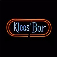 NEON SIGN For KLOOS BAR LOGO   Signboard REAL GLASS BEER BAR PUB  display  christmas Light Signs 17*14&amp;amp;quot;