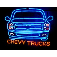 NEON SIGN For New American automobile Chevy Trucks Signboard REAL GLASS BEER BAR PUB  display Shop Custom Light Signs 20*24&amp;amp;quot;