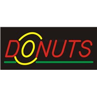 NEON SIGN For Donuts Bar cakes Cave  Food Real GLASS Tube Beer PUB Restaurant Signboard store display Shop Light Signs 17*14&amp;amp;quot;