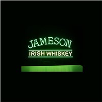 NEON SIGN For JAMESON IRISH WHISKEY SIGN Signboard REAL GLASS BEER BAR PUB  display   christmas Light Signs 17*14&amp;amp;quot;