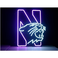 Business NEON SIGN board For  NORTHWESTERN UNIVERSITY WILDCATS REAL GLASS Tube BEER BAR PUB Club Shop Light Signs 17*14&amp;amp;quot;