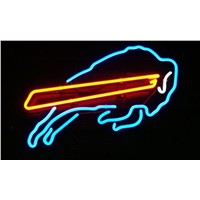 Business Custom NEON SIGN board For Football LED Buffalo Bills REAL GLASS Tube BEER BAR PUB Club Shop Light Signs 14*10&amp;amp;quot;