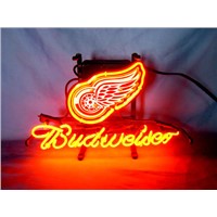 Business NEON SIGN board For DETROIT RED WINGS Hockey Football  Basketball  GLASS Tube BEER BAR PUB Club Shop Light Signs 17*14&amp;amp;quot;