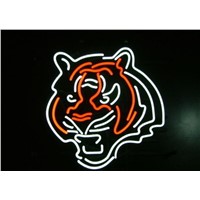 Business Custom NEON SIGN board For Football LED Cincinnati Bengals REAL GLASS Tube BEER BAR PUB Club Shop Light Signs 15*14&amp;amp;quot;