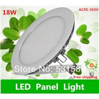 20pcs Ultra-thin LED panel lights 18W LED panel light,Round Supper bright 1480lm Taiwan chip,good quality 110V 220V