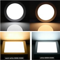 LED Panel Light 6W 12W 18W Surface Mounted LED Ceiling Lights AC85-265V Round Square LED Downlight