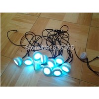 10pcs waterproof  rgb underwater led bath tub led light / led spa lamp with 1pc light controller 1pc 1A adpater